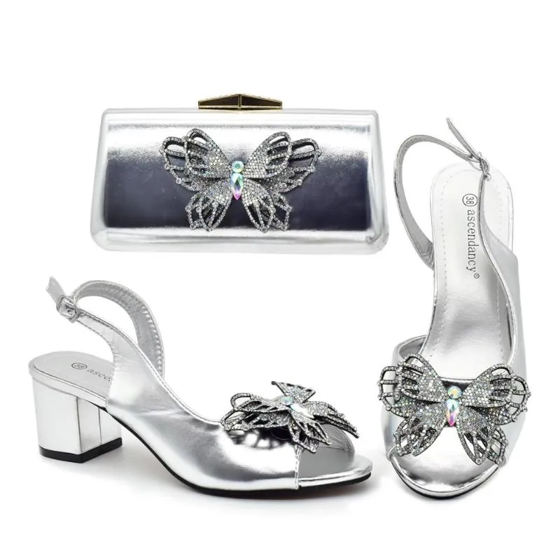 Pewter wedding shoes and matching bag best sale