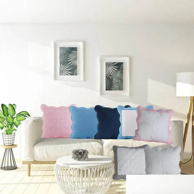 White ruffle cushion clearance