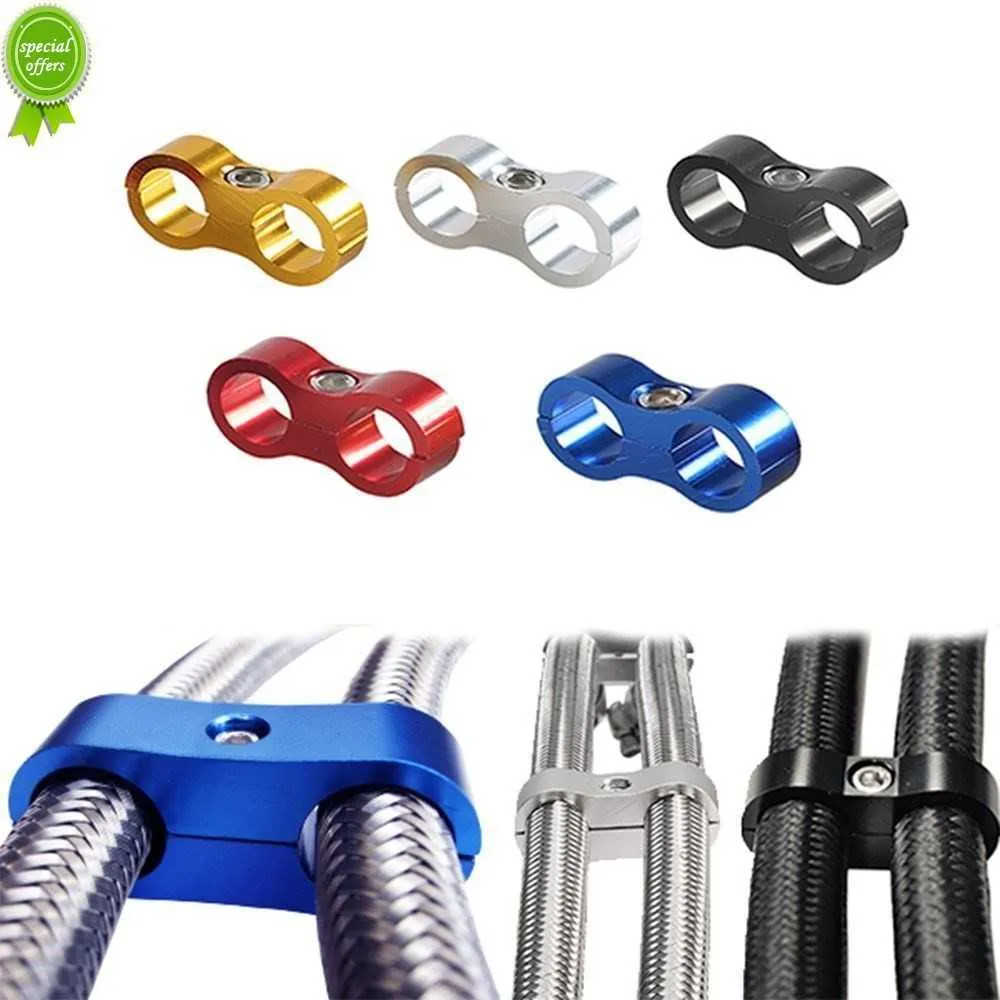 New Universal aluminum AN4 AN6 AN8 AN10 Billet Oil Fuel Water Hose Tube Seprator Divider Clamp line separator Kit