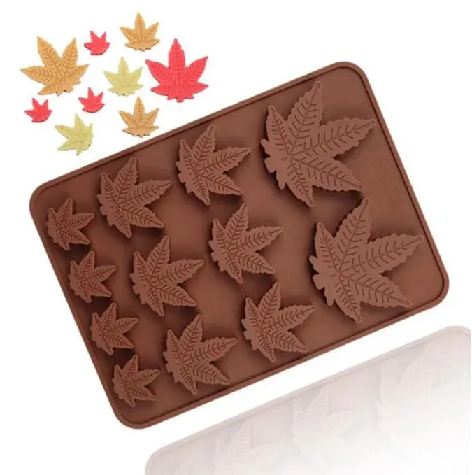 Baking Moulds DIY Molds Size Maple Leaf Biscuit Jelly Mold Silicone Chocolate Mold