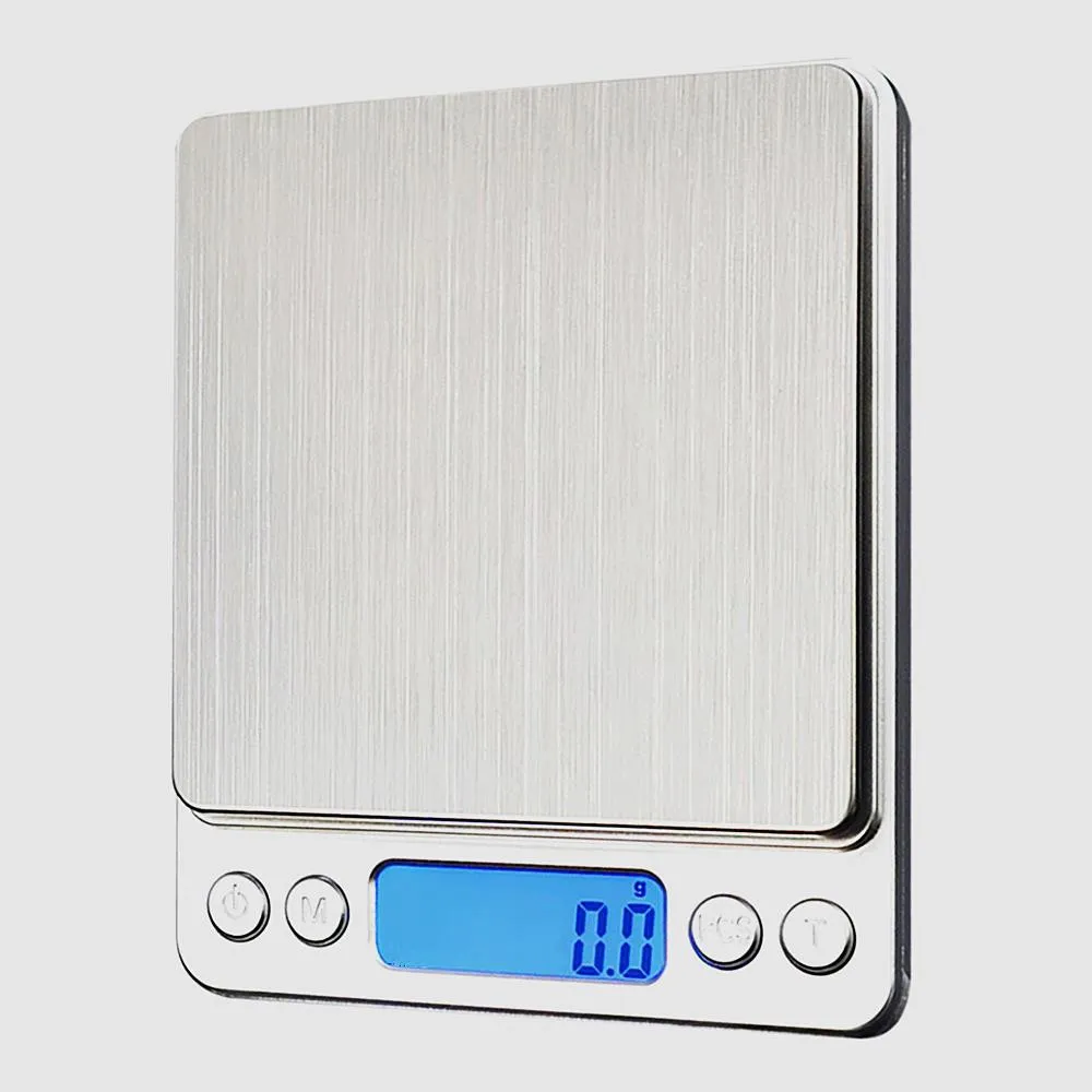 1000 / 0.1g Báscula electrónica de cocina Básculas de alimentos portátiles digitales Herramientas de medición de alta precisión LCD Báscula de harina de precisión Peso dh87