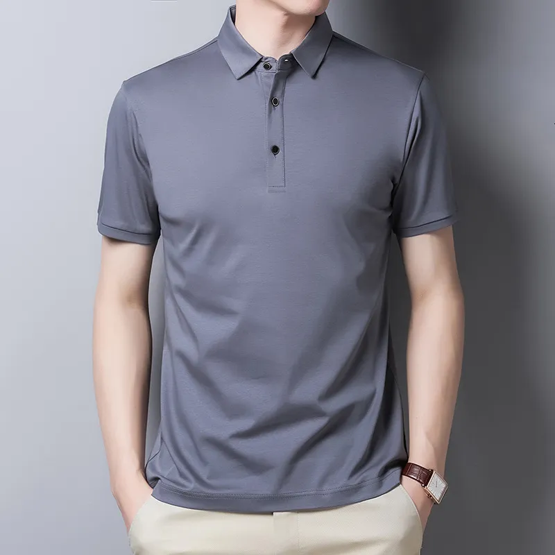 Double mercerized best sale cotton golf shirts