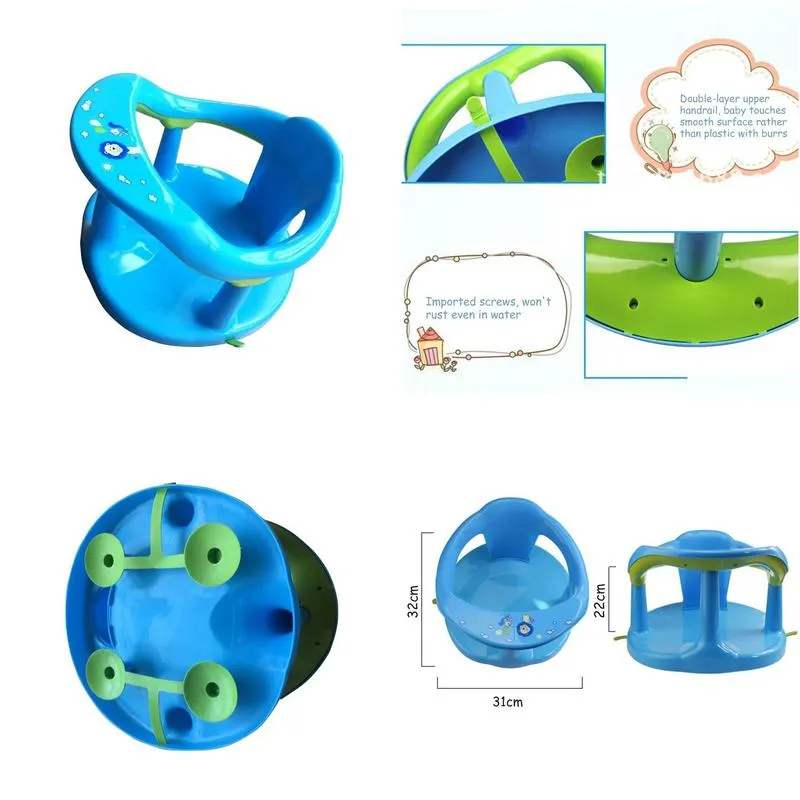  born bathtub chair foldable baby bath seat with backrest support antiskid safety suction cups seat shower mat3507725