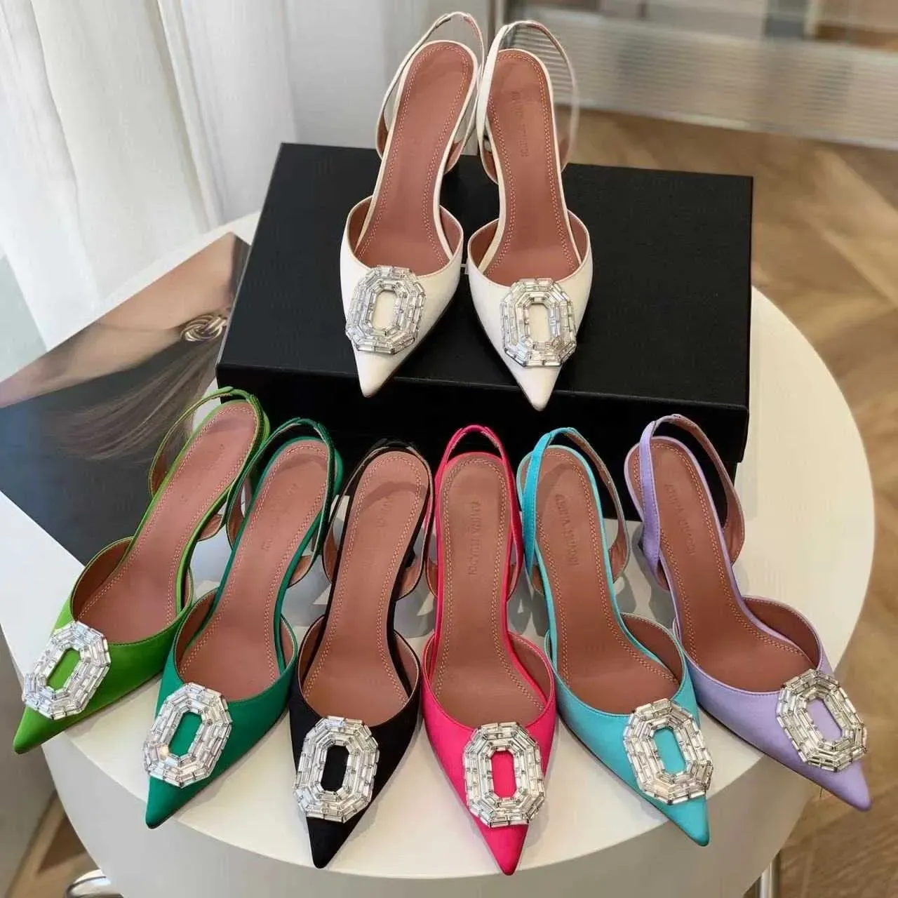 Latest Fashion Pink Genuine Leather High-Heeled Shoes Pointed Pump Dress  Dinner Shoes Luxury Designer Slipper Belt Buckle Nail Decoration Formal  Shoes - China Walking Style Shoe and Casual Shoes price | Made-in-China.com