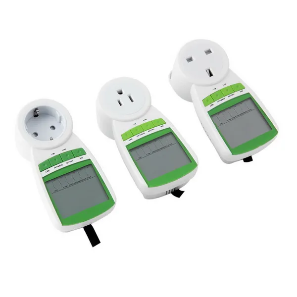 10st EU Plug Electric Energy Saving Power Meter EU Meter trådlös Watt Consumption Monitor Analysator