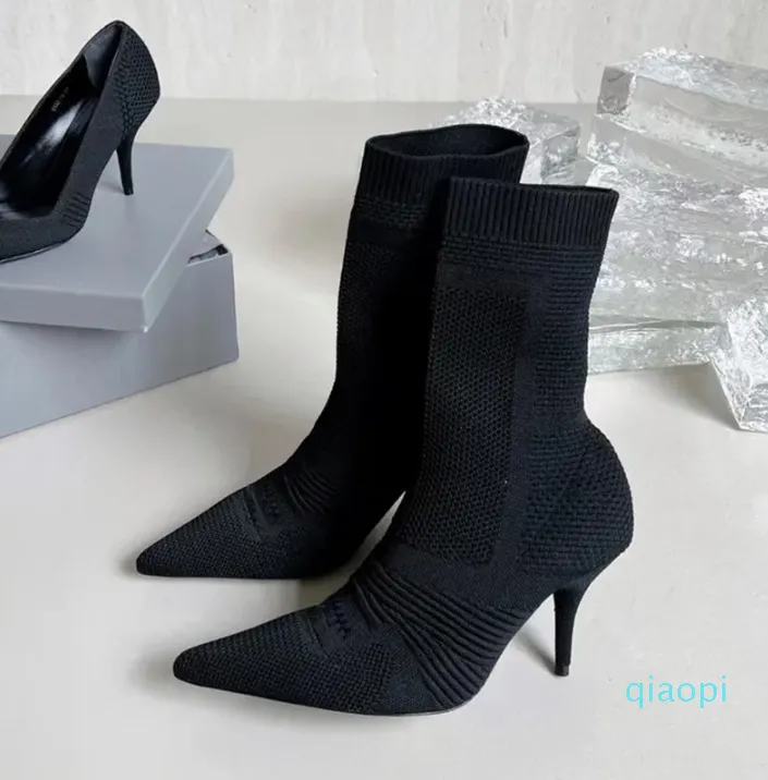 Ribbed sock booties on sale