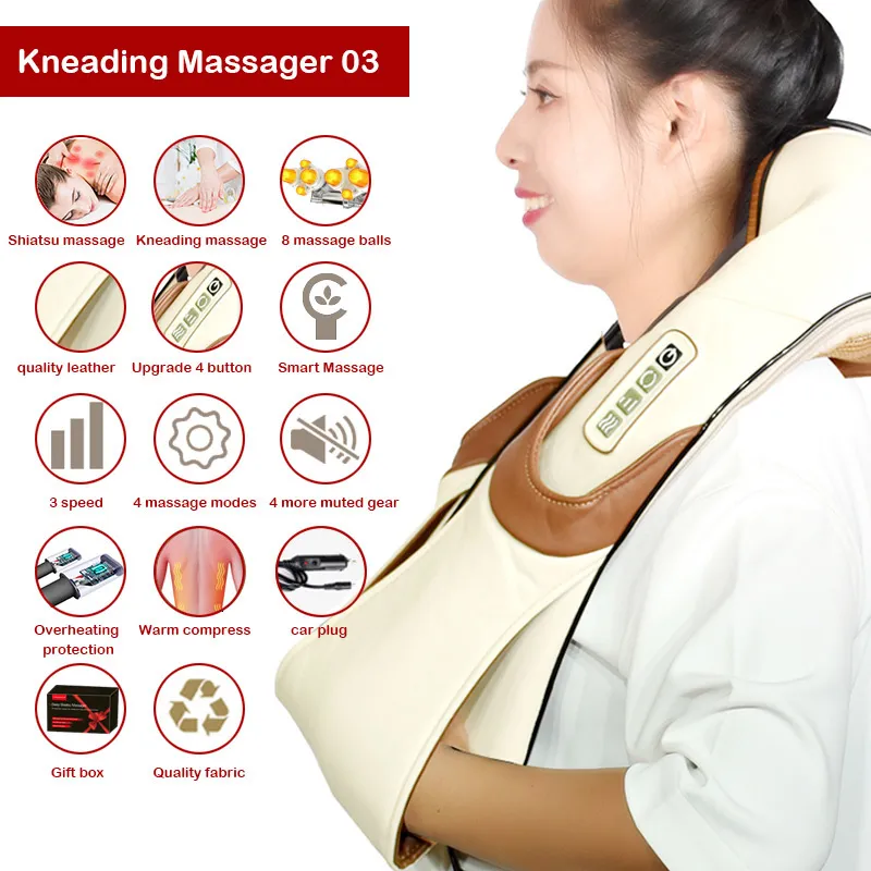 Electric Shiatsu Shiatsu Back Massager Argos Neck Massage Roller