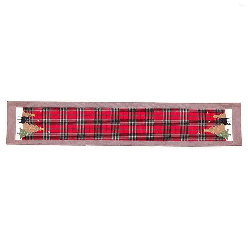 Tafelkleed rood en zwart Scandinavische stijl plaid mooi klassiek ontwerp voor keuken eetdecoratie ts1