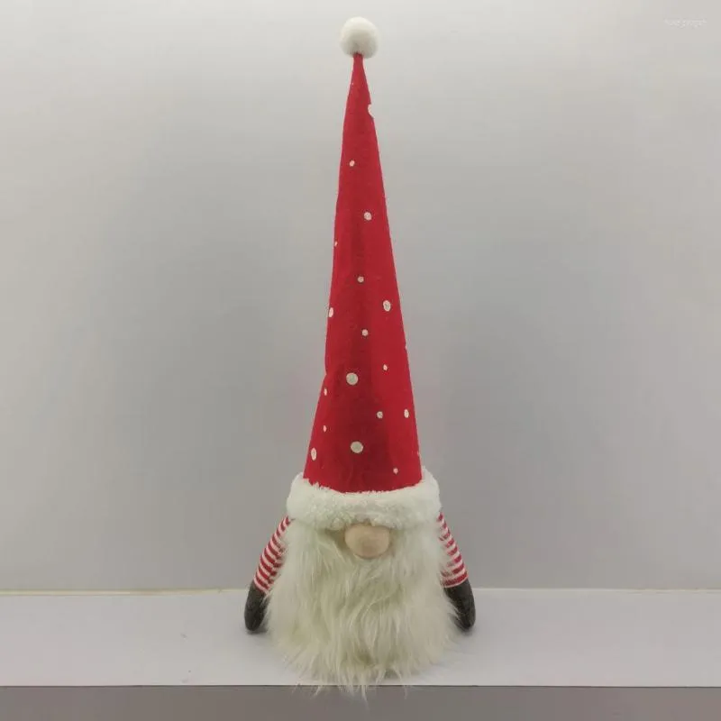 Julekorationer Xmas Doll Ornament Söta rustika trädprydnader gnome topper iögonfallande DIY