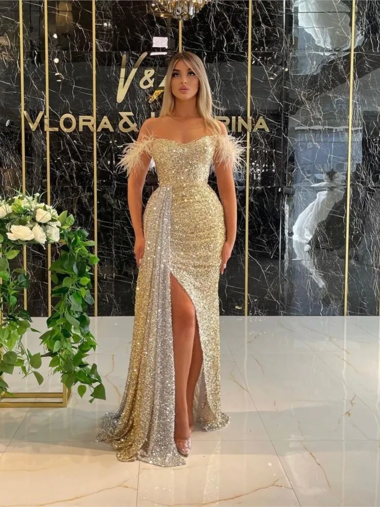 Gaun Slip On Glitter Gown Party Wear With Maxi Length And High Heel For Graduates And Kids Style 230516 From Jiao02 29.24 DHgate.Com