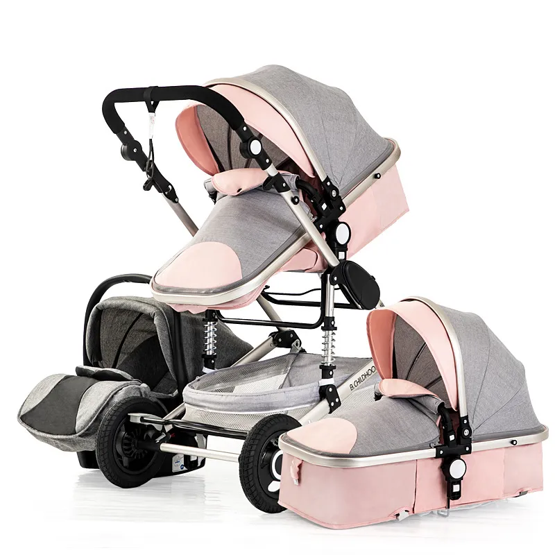 Poussette quatre roues sales