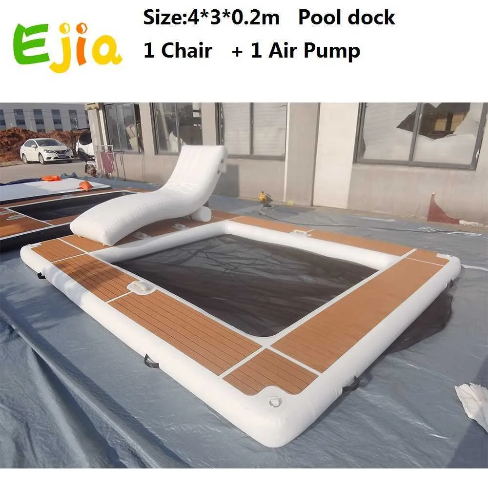 4m-13ft Inflatable Yacht Boat Floating Ocean Sea Swimming Pool with ...