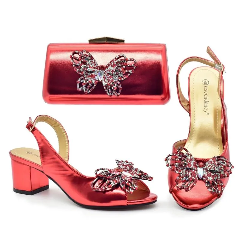 Silver evening shoes and matching bag shop