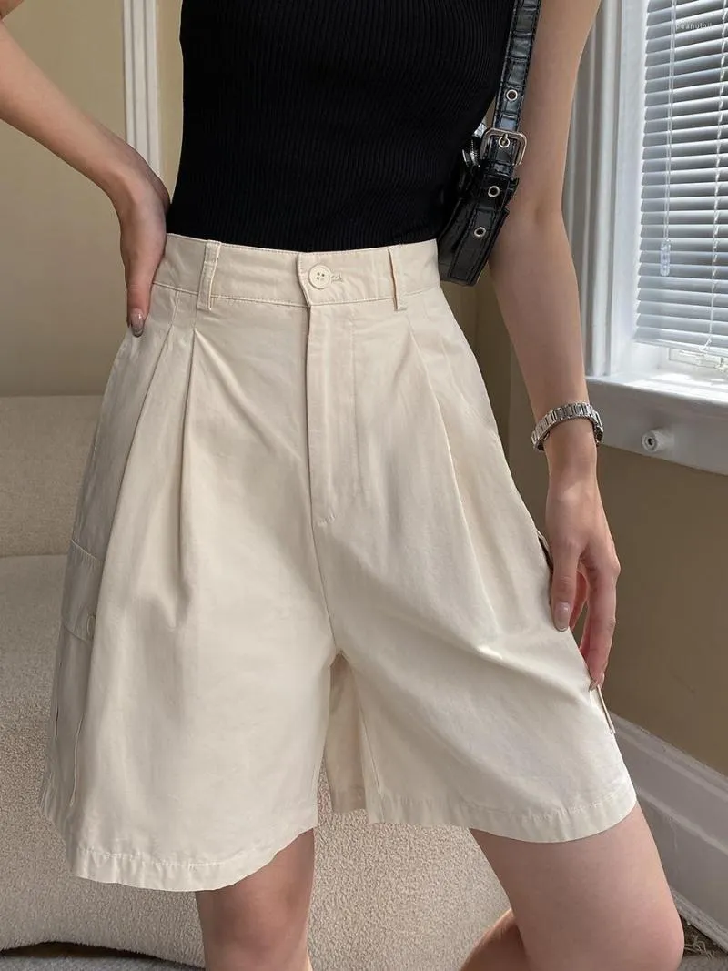 Womens knee length khaki shorts on sale