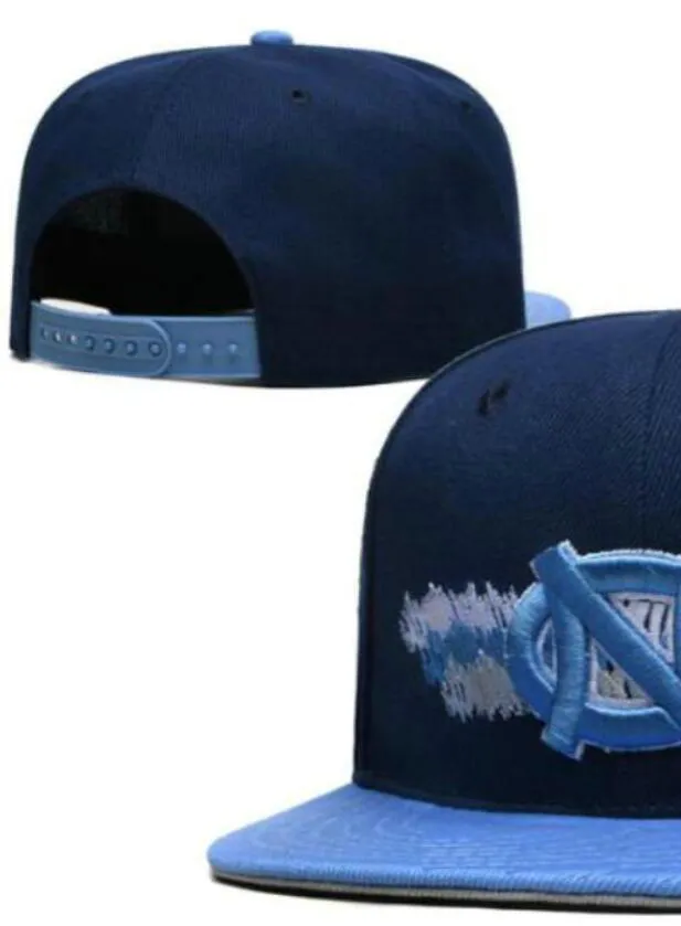 2023 All Team Fan's USA College North Carolina Tar Heels Baseball Regulowany kapelusz na polu Mieszanka Zamówienie Rozmiar Zamknięte płaskie rachunki BALE CAPBACK Caps Bone Chapeau A2