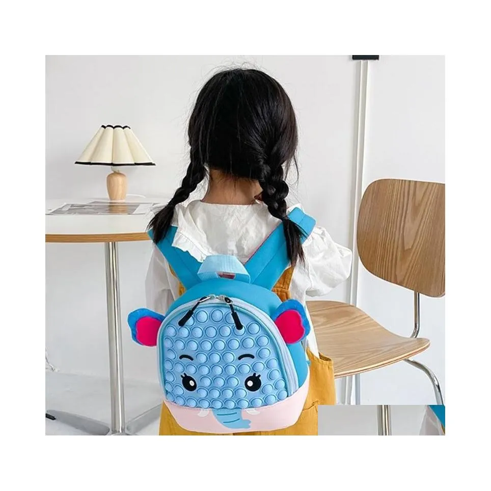 Plecaki Cartoon 3D Creative Children School Bags Dziewczęce chłopcy Dzieci Plecak Lekkie wodoodporne Wodoodporne Garten School Bagi Drop de Otyfj