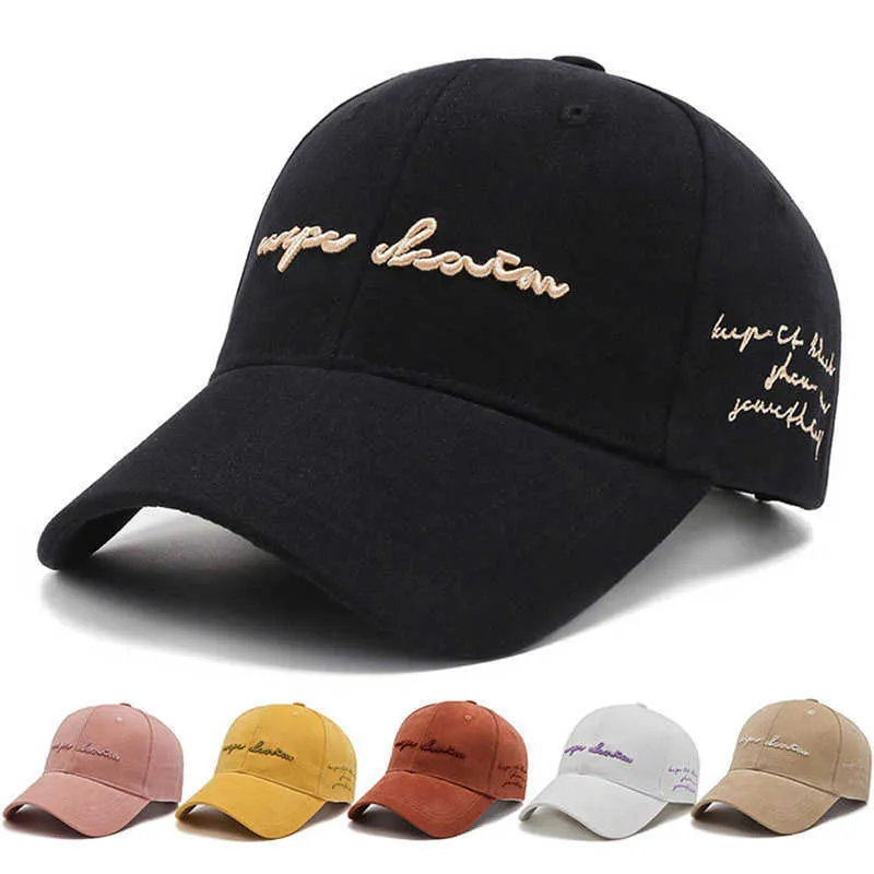 Gorras de béisbol Ins Hombres Mujeres Gorra de béisbol Primavera Verano Hip Hop Deportes Moda Sol Snapback Kpop Adolescente Baile callejero Papá Sombreros Gorras EP0265 AA220517