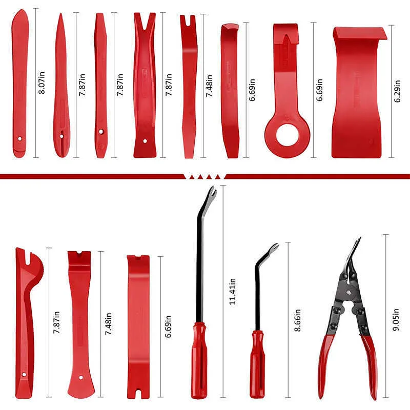 BGS 1326 Interior Trim Removal Tool Set - 2 Pry Bars For Car Panels & Clips - View #5