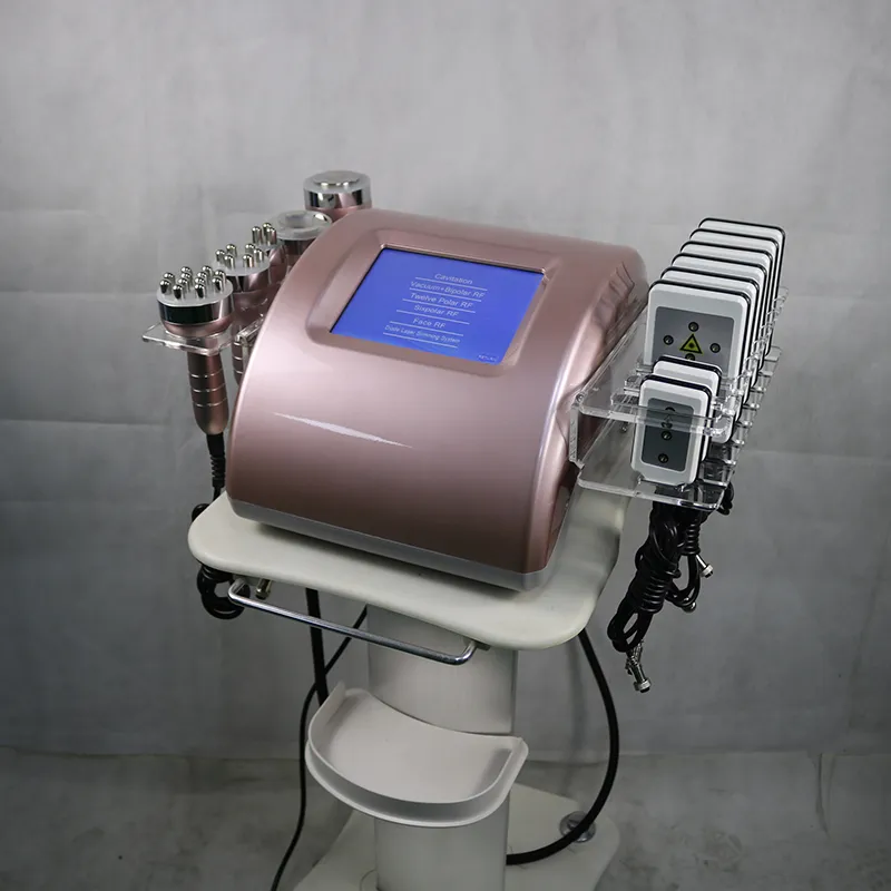 Pro 40K Cavitation ultrasonique poids Photon en vrac multipolaire RF soins de la peau Diode Lipo Laser Salon corps minceur Machine