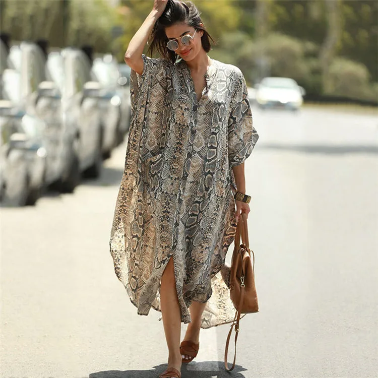 Snakeskin beach cover up best sale