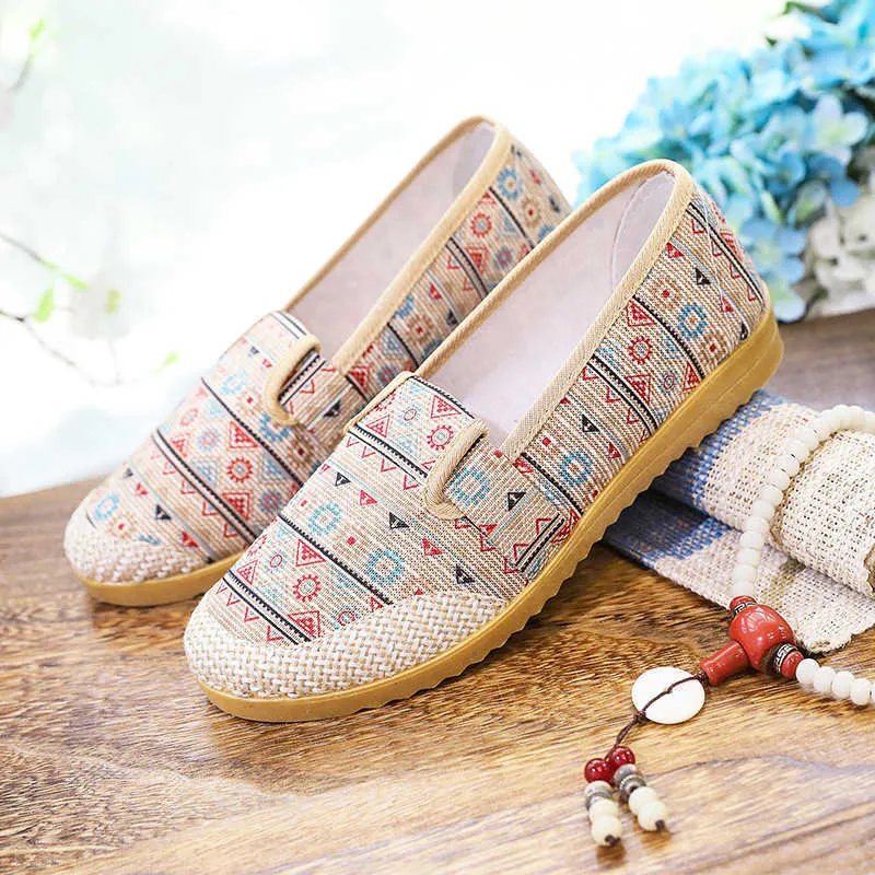 Primavera E Outono Novos Sapatos Antigos De Pano De Pequim