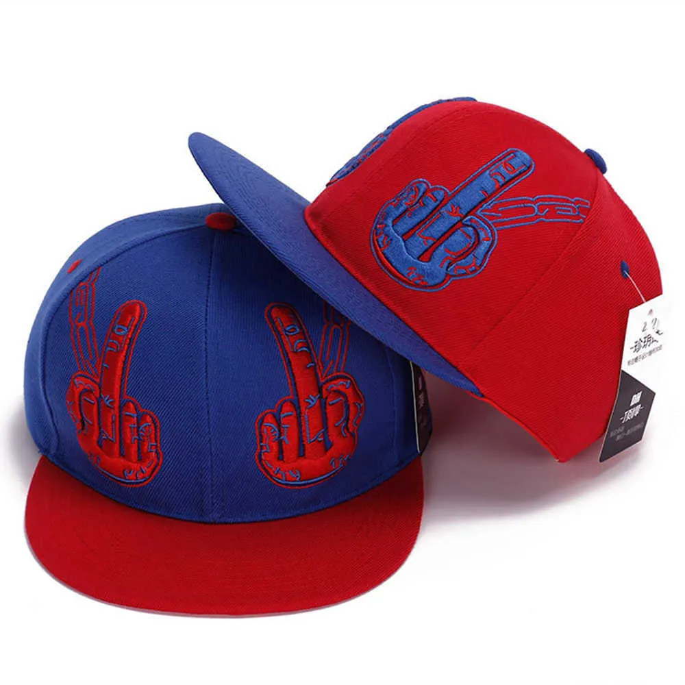 New Arrival Middle Finger Gesture Baseball Cap Embroidery Men Women Hip Hop Snapback Personality Rebound Dad Hat Gorras EP0095 (5)