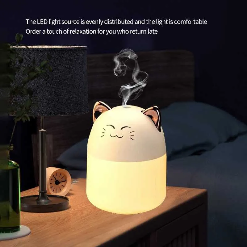 Cute Pet Humidifier Mini Office Desktop Air Conditioning Room Air Humidification USB Small Household Heavy Fog Spray