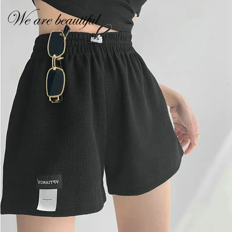 Womens Shorts Women Sport Casual Homewear Yoga Short Pants Bottoms Female Elastic Waist Pockets Trousers Ladies Running Exercise 230516