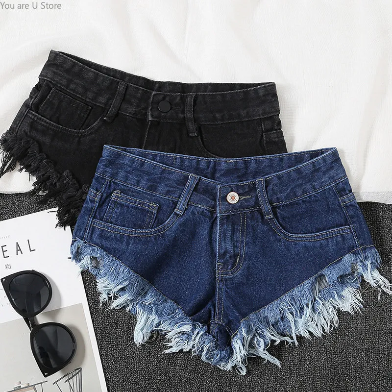 Womens Shorts Summer Sexy Pants Ripped Washed Faded Minipants Denim Jeans for Women 230516