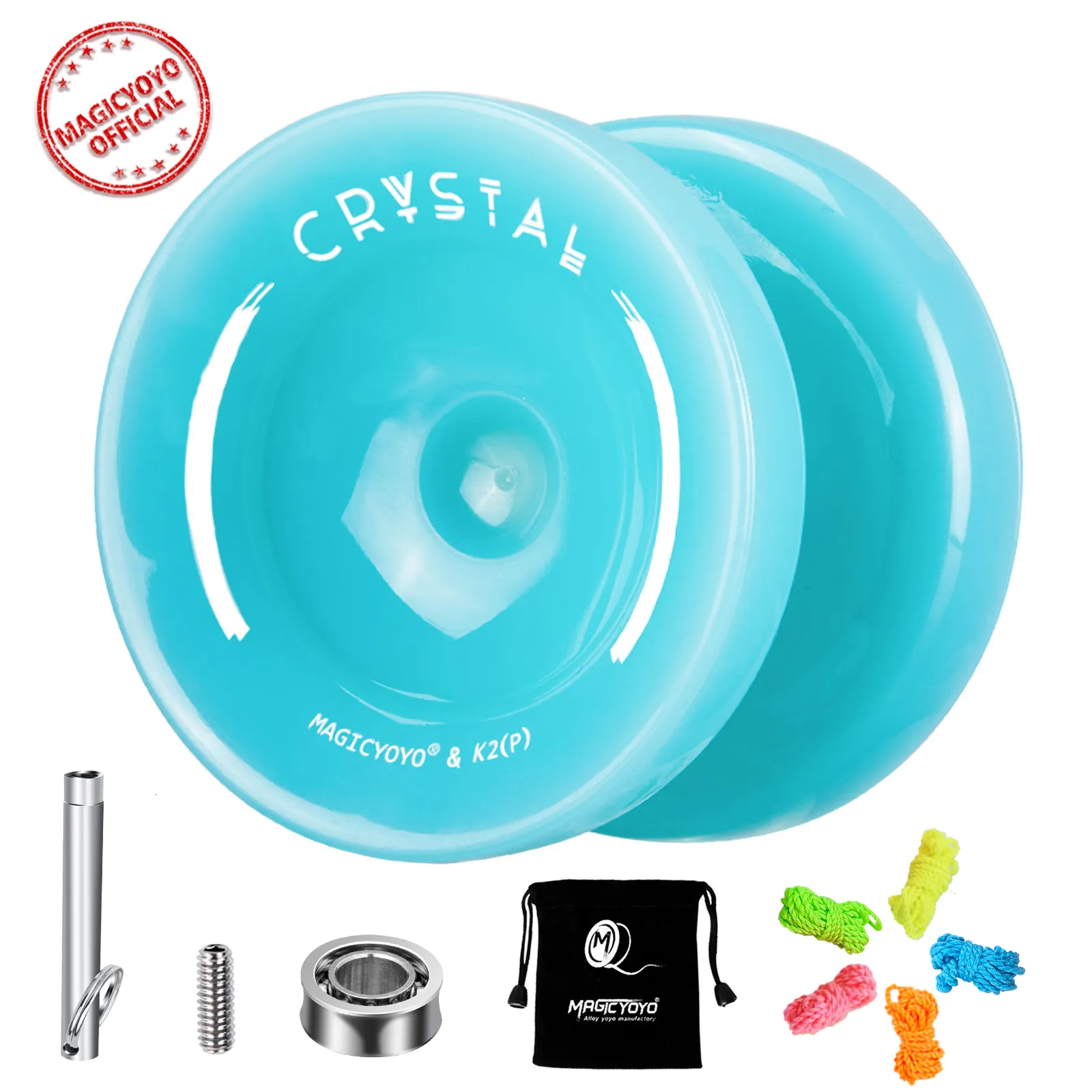 Yoyo MAGICYOYO K2 CRYSTAL Yoyo YoYo reattivo a doppio scopo per principianti Cuscinetto non rispondente di ricambio per Advanced 230516