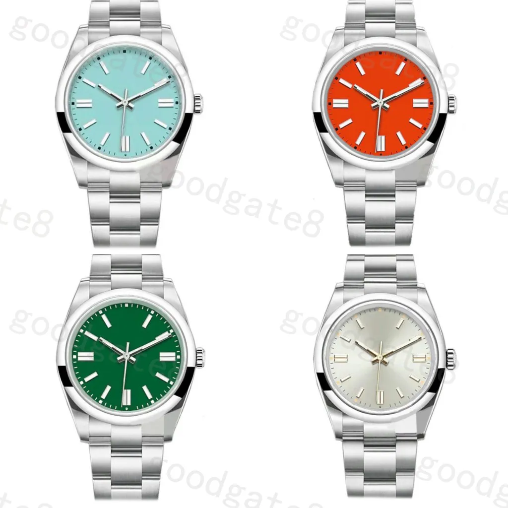 Relógios de designer de aço inoxidável 2813 MOVIMENTO RESPOSTA O LUMINININADOR IMPRESSO OROLOGI 41 36MM 124300 Business Perfect Business Watch Oyster Multicolor Dial XB05 C23