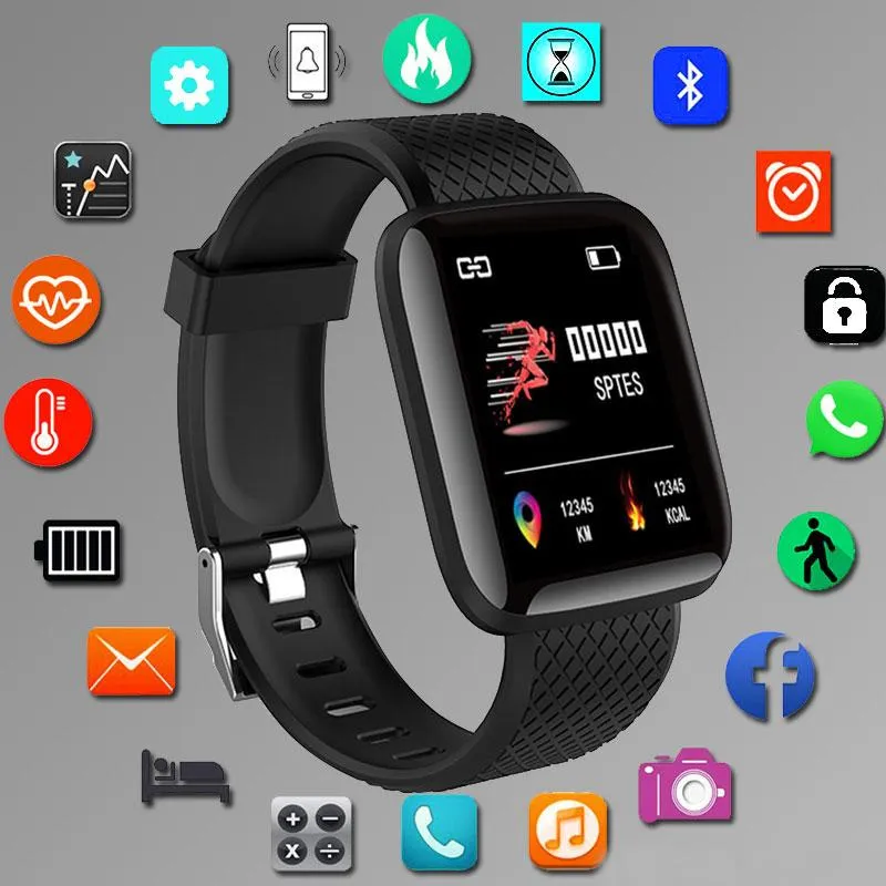 Lristwatches الرقمية Smart Sport Watches Lead Lade Electronic Wristwatch Bluetooth Fitness Women Kids Hourningy Hodinky