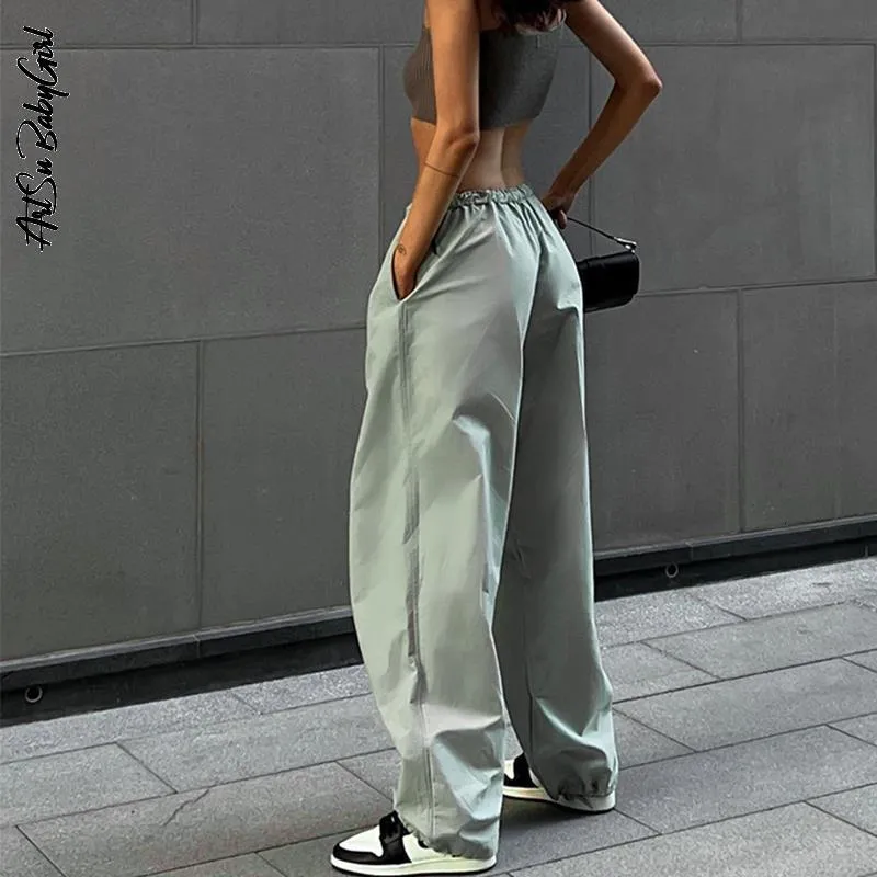 Y2K Womens Cargo Capris: Loose Fit Drawstring Joggers With Low Waist, Wide  Leg Baggy Sweatpants Women For Casual Outfits And Streetwear Style 230516  From Niao01, $15.3