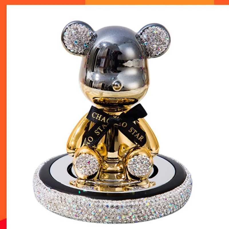 Новый Bling Diamond Bear Car Ornament для украшения приборной панели