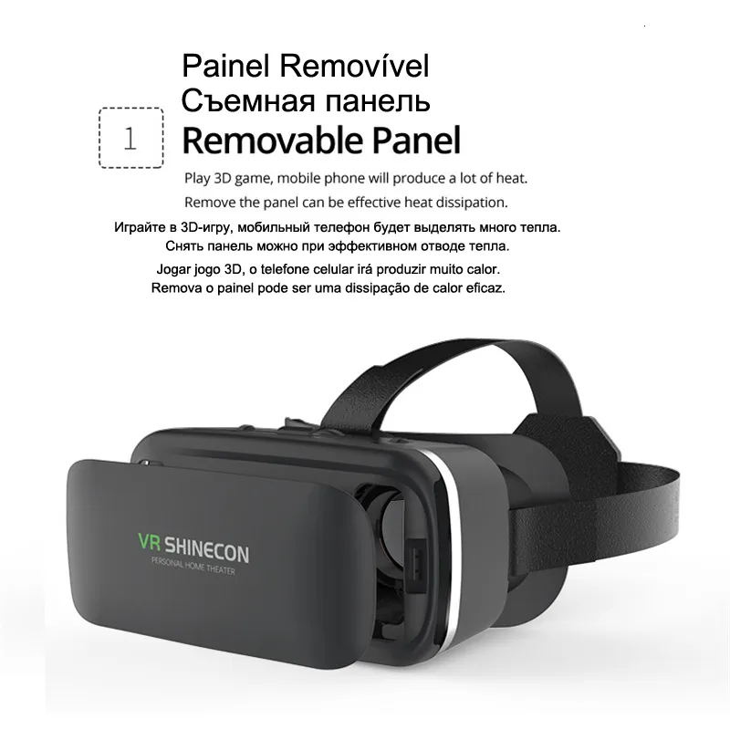 Shinecon 6.0 Virtual Reality Glasses Ps4 3D Virtual Reality