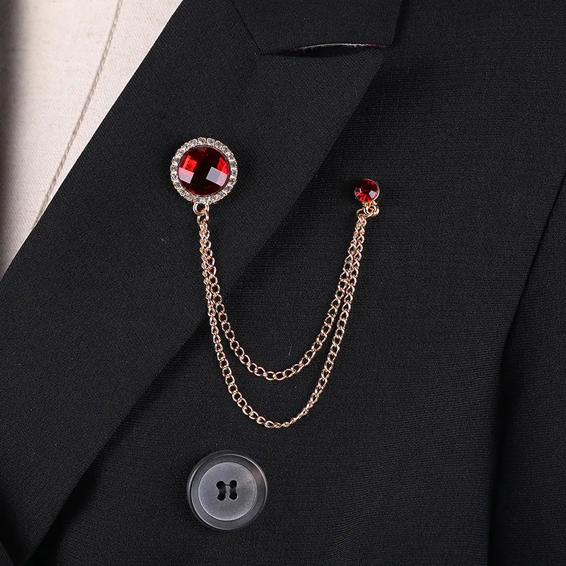 Brooch pin outlet for coat