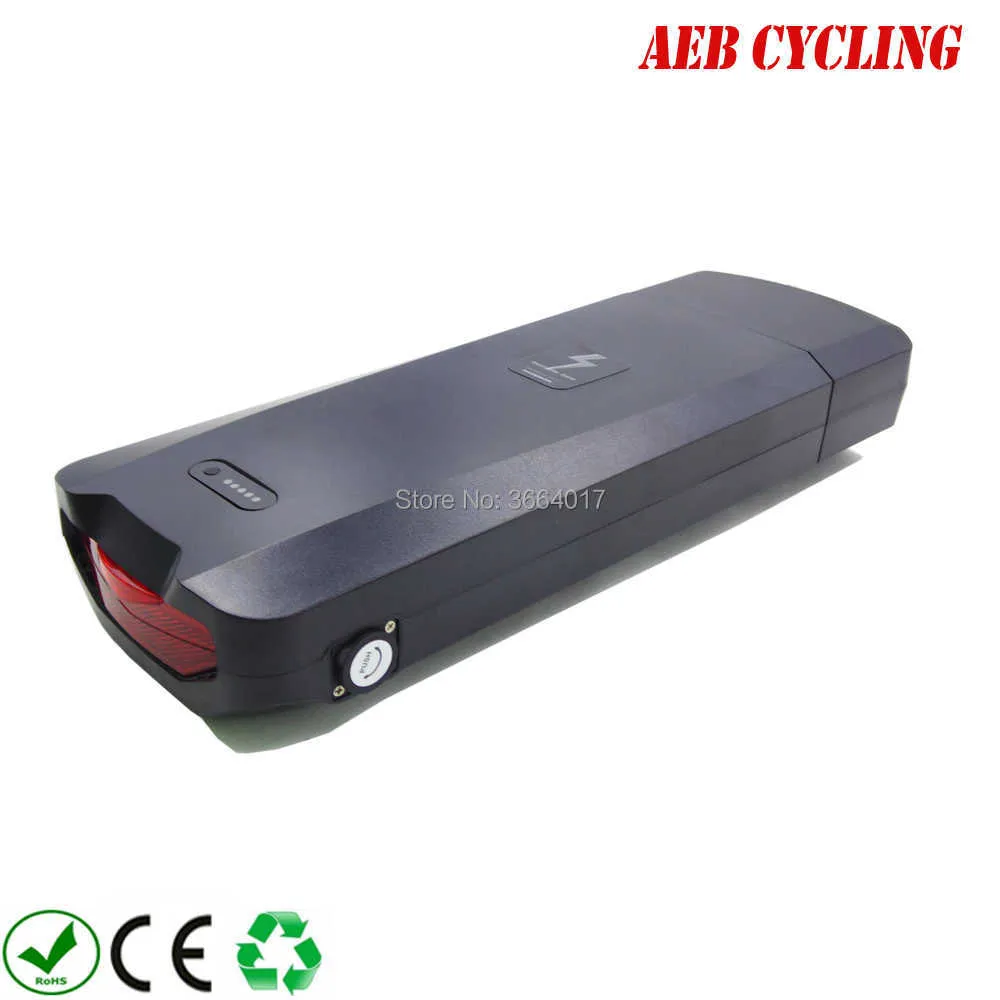 Free shipping 48V 500W 750W 1000W 1500W rear rack 52V 18Ah 20Ah 22Ah 23Ah 24.5Ah Luggage battery carrier ebike battery for ebike