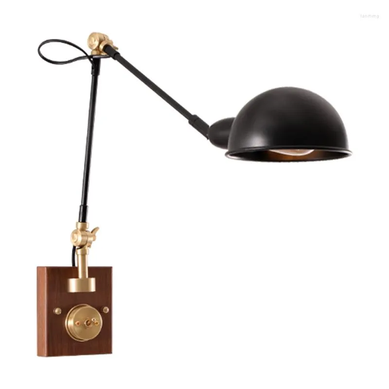 Lampada da parete Retro Lampadina E27 per interni Lampade a Led Luce di lusso Rotante Lettura Soggiorno Camera da letto Luci Comodino