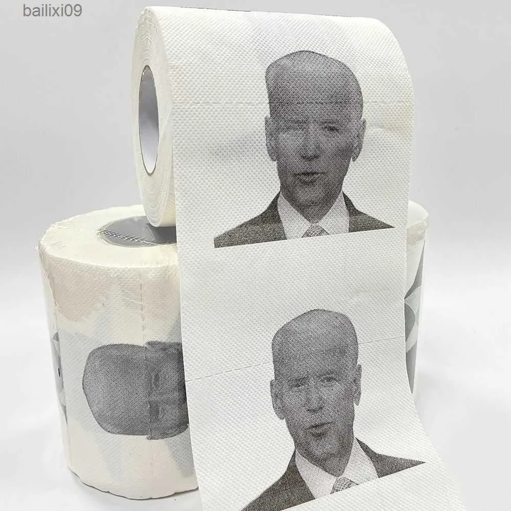Papieren handdoeken heet patroon 150 lakens papieren handdoek badkamer Joe Biden toiletpapier T230518