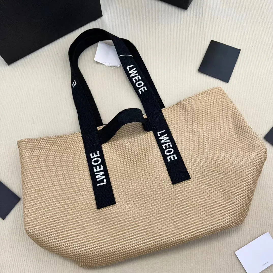 a5 tote Raffias basket summer Beach bags Womens Straw anagram Shoulder Bag Fold Shopper handbag men luxury Designer bucket weekend weave travel Cross