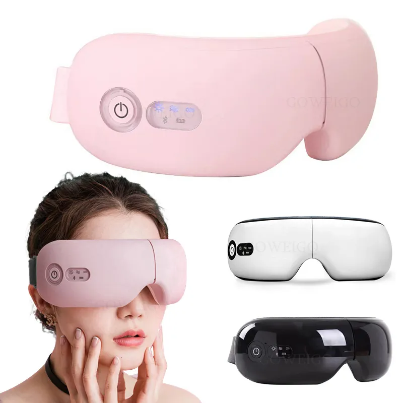 Masseur pour les yeux Électrique Smart Airbag Vibration Masseur pour les yeux Compresser Bluetooth Musique Massage des yeux Soulager la fatigue Cernes Protecteur des yeux 230517