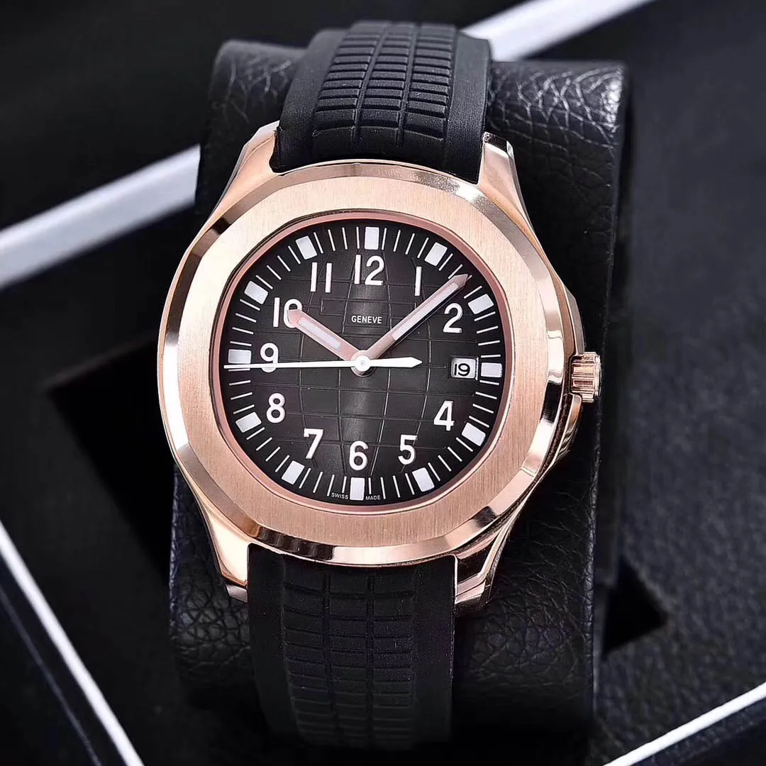 AAA herenhorloges Automatisch uurwerk roestvrij staal comfortabele rubberen band originele sluiting saffierglas Super lichtgevende montre de luxe
