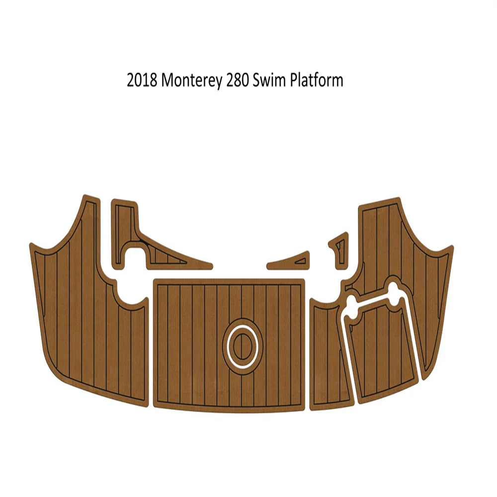 2018 Monterey 280 Swim Platfrom Step Pad Boat EVA Foam Faux Teak Deck Floor Mat