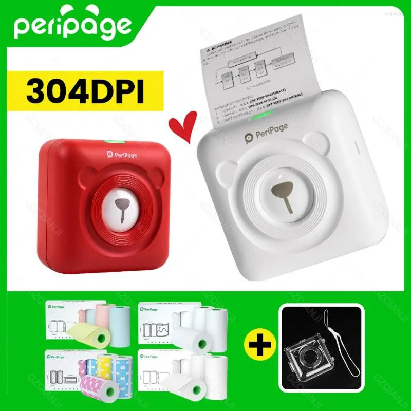 DPI Mini Portable Bluetooth Po Imprimante Poche Impression Thermique Impresoras Fotos Cadeaux Papiers Rouleau PériPage Officiel