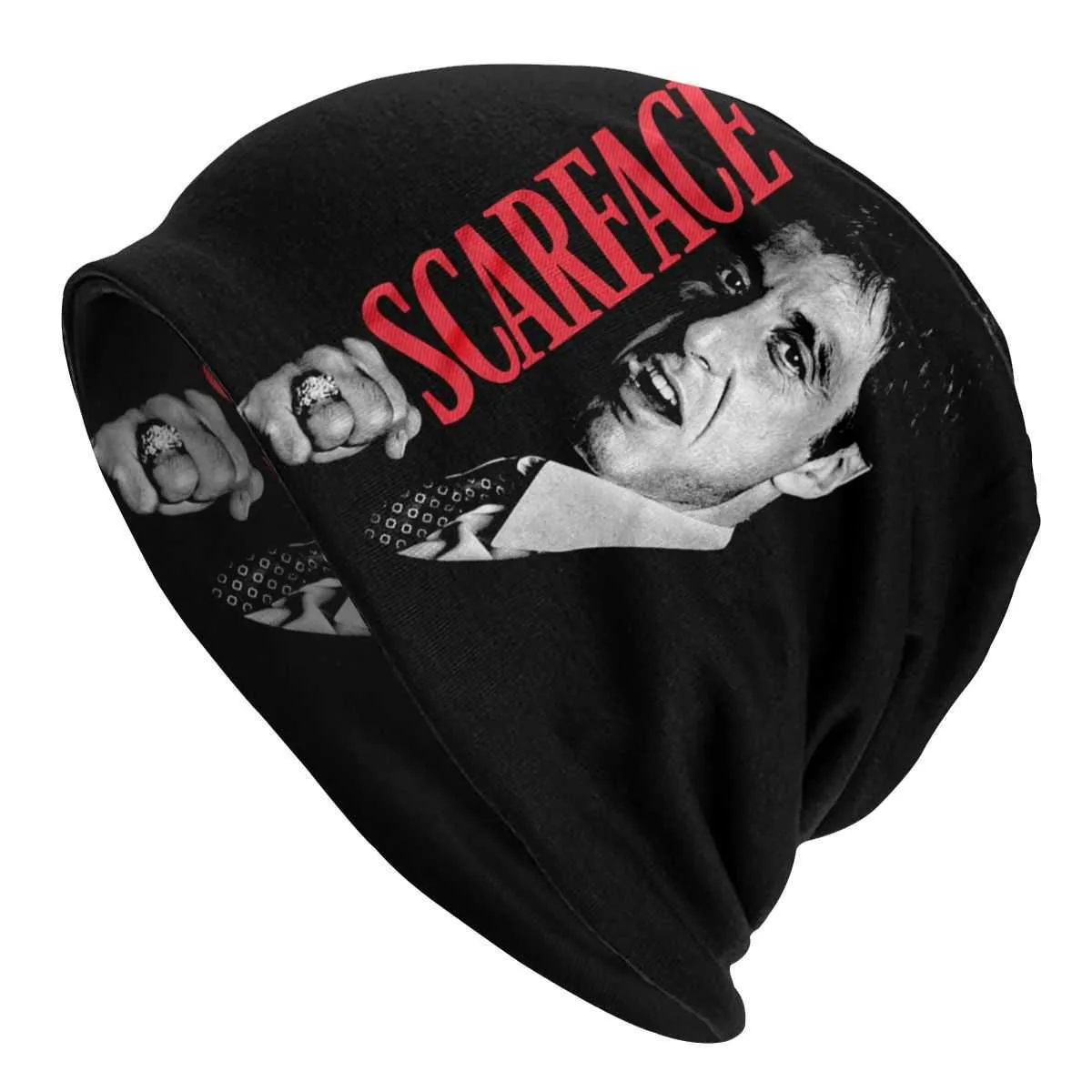 Tony Montana Beanie Cap Cappello Unisex Con Teschio Lavorato A Maglia Uomo  Donna Design A Pugno Scarface Stile Hip Hop Gangster Da 4,54 € | DHgate, image size:1200x1200