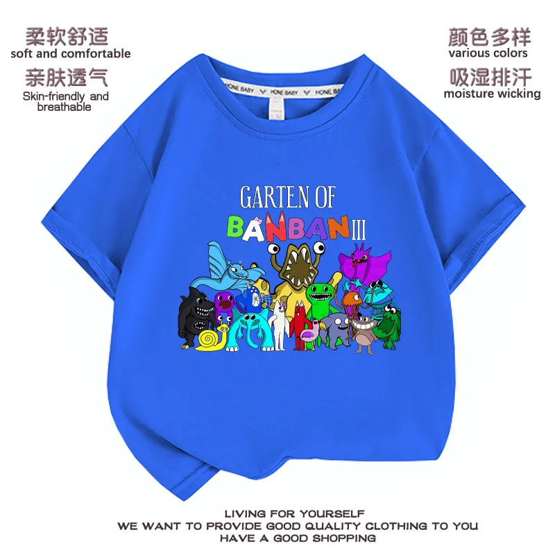 Familjsmatchande kläder Garden of Banban 3 T -shirt Kindergarten Tshirt Kids Garten 2 Boy Girl Ban Children Bambam Nabnab 230518