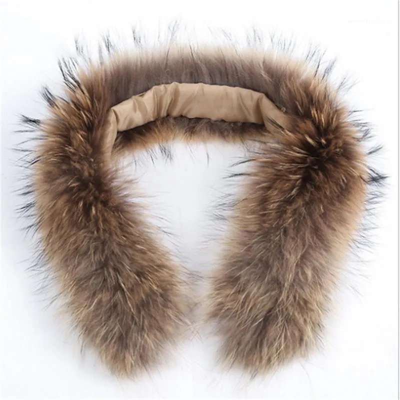 Shawls Raccoon Fur Collar Natural Trim Hooded Custom Made For Down Coat Hood Ms1