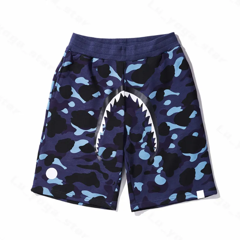 Mens And Womens Bape Shorts Designer Fashion Trend Fitness Shark