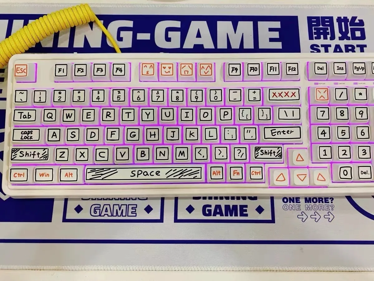 Custom Cute Anime XDA Profile PBT Keycaps For MX Switch Mechanical ...
