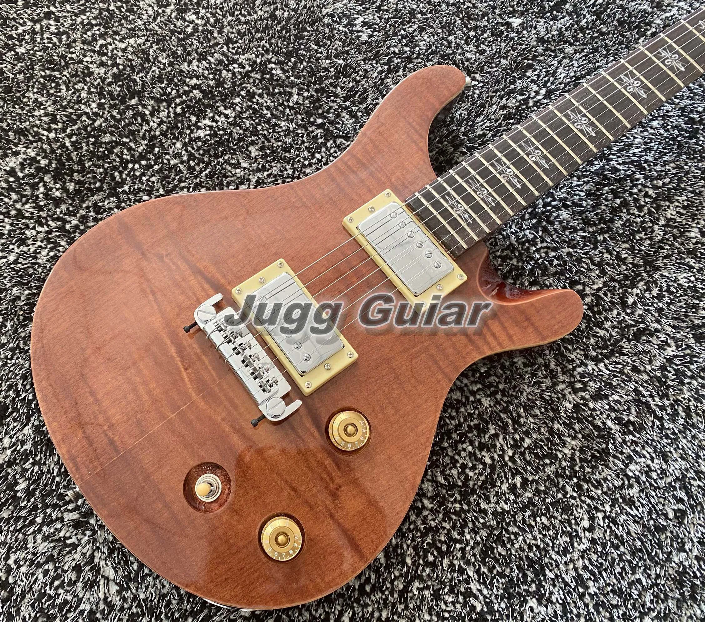 Custom Reed Smith Amber Brown Flame Maple DGT David Grissom Signature Guitarra Elétrica Lotus Fingerboard Inlay, Frete Grátis